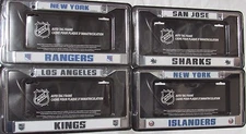 NHL Chrome License Plate Frame by Rico Industries -Select- Team Below