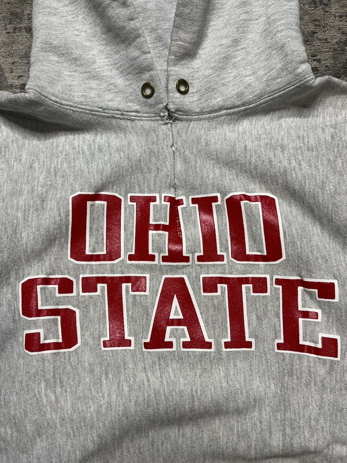 Vintage 80s Champion Reverse Weave Hoodie Ohio St… - image 2