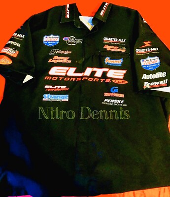 NHRA Erica Enders RACE WORN Crew Shirt  RARE  Jersey PRO STOCK Drag Racing ELITE