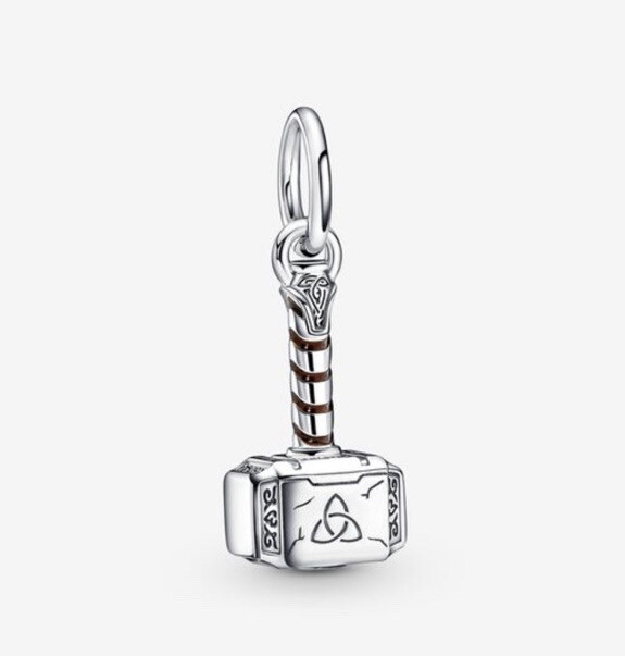 DISNEY PARKS PANDORA 925 Marvel The Avengers Thor's Hammer Charm