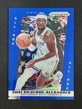 Shai Gilgeous-Alexander 2024-25 Panini Prizm Deca Blue Prizm 056/149 All-NBA