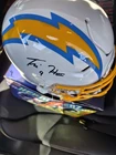TRE HARRIS Autographed  Speedflex Authentic Helmet Chargers Beckett Authentic