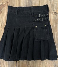 Scottish Highland Utility Kilt Cargo Belted Pockets Goth Steampunk Men  s 36