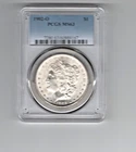 1902-O MORGAN DOLLAR PCGS MS 63 GREAT LUSTER LOOKS BETTER $110 VALUE BLUE LABEL