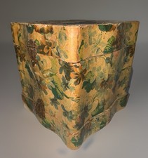 Antique Collar Box w/Horse Picture On Lid 6.5  