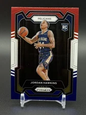 2023-24 Panini Prizm JORDAN HAWKINS Rookie #130 Red White & Blue Prizm Pelicans