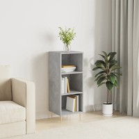 Sideboard Betongrau Wohnzimmer 34,5X32,5X90 Cm Holzwerkstoff