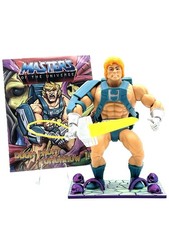 MASTERS OF THE UNIVERSE ORIGINS LASER POWER HE-MAN 2026 LOOSE COMPLETE W  COMIC