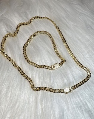 Xuping jewelry set, 14k laminate gold ,cuban link,cuban chain, gold bracelet