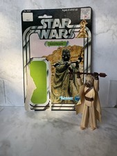1977 Kenner Star Wars Sand People Tusken Raider Loose w Gaffi Stick HK 12-Back