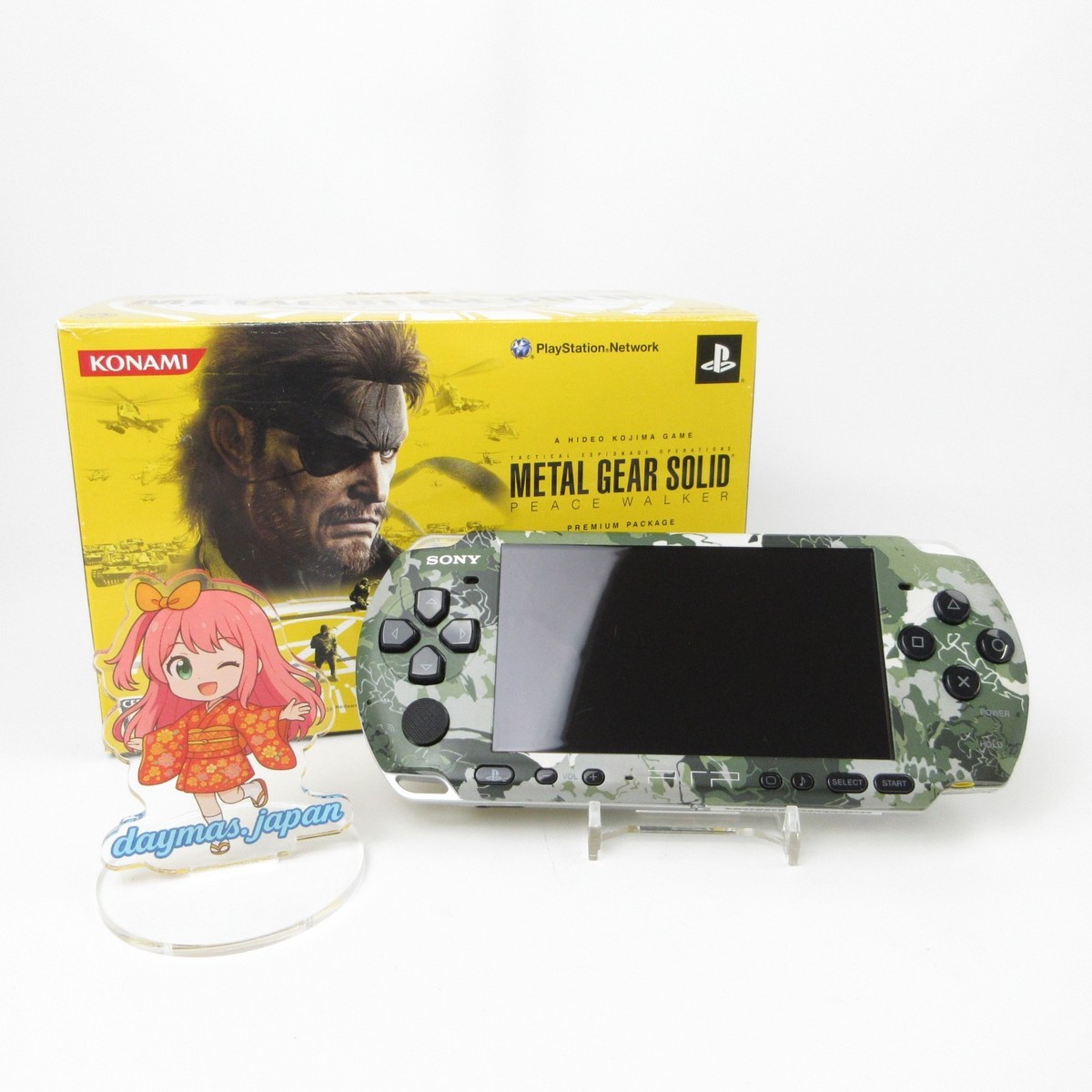 Very Good】Sony PSP-3000 Metal Gear Solid Peace Walker No Battery