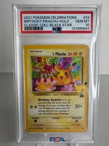 Birthday Pikachu Psa 10 | eBay