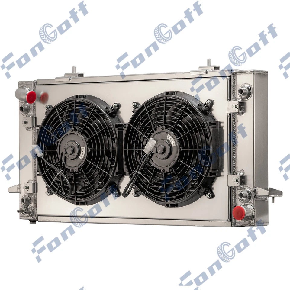 Ventilador de cubierta de radiador 4 filas apto para Land Rover Range Rover Discovery I II 1987-1998 Foto 3 de 4