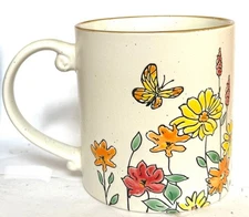 Flower Valley Ceramic Stoneware Mug By Spectrum Designz 21oz Coffee