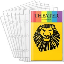Page Protectors for Broadway Play Program and Theater Programs, 50 Clear
