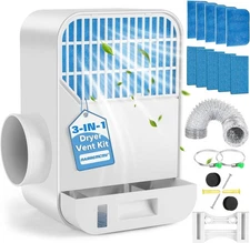 6-Layer Pro Indoor Dryer Vent Kit, Enhanced Air Quality, 3-in-1 Energy Efficient