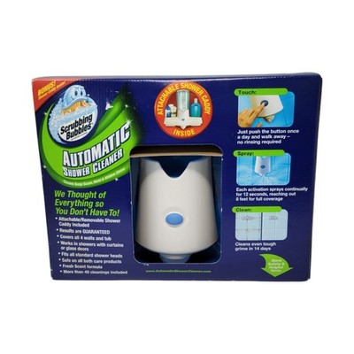 Scrubbing Bubbles Automatic Shower Cleaner Kit 2 Refills Shower Caddy READ New