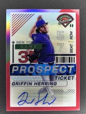 2024 Panini Prospect - Griffin Herring #115 Red Prizm Signatures /199 (AU, RC)