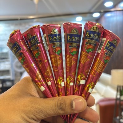 Natural Kaveri Henna Cones Temporary Tattoo Body Art Mehandi Ink Choose Qty 25gm