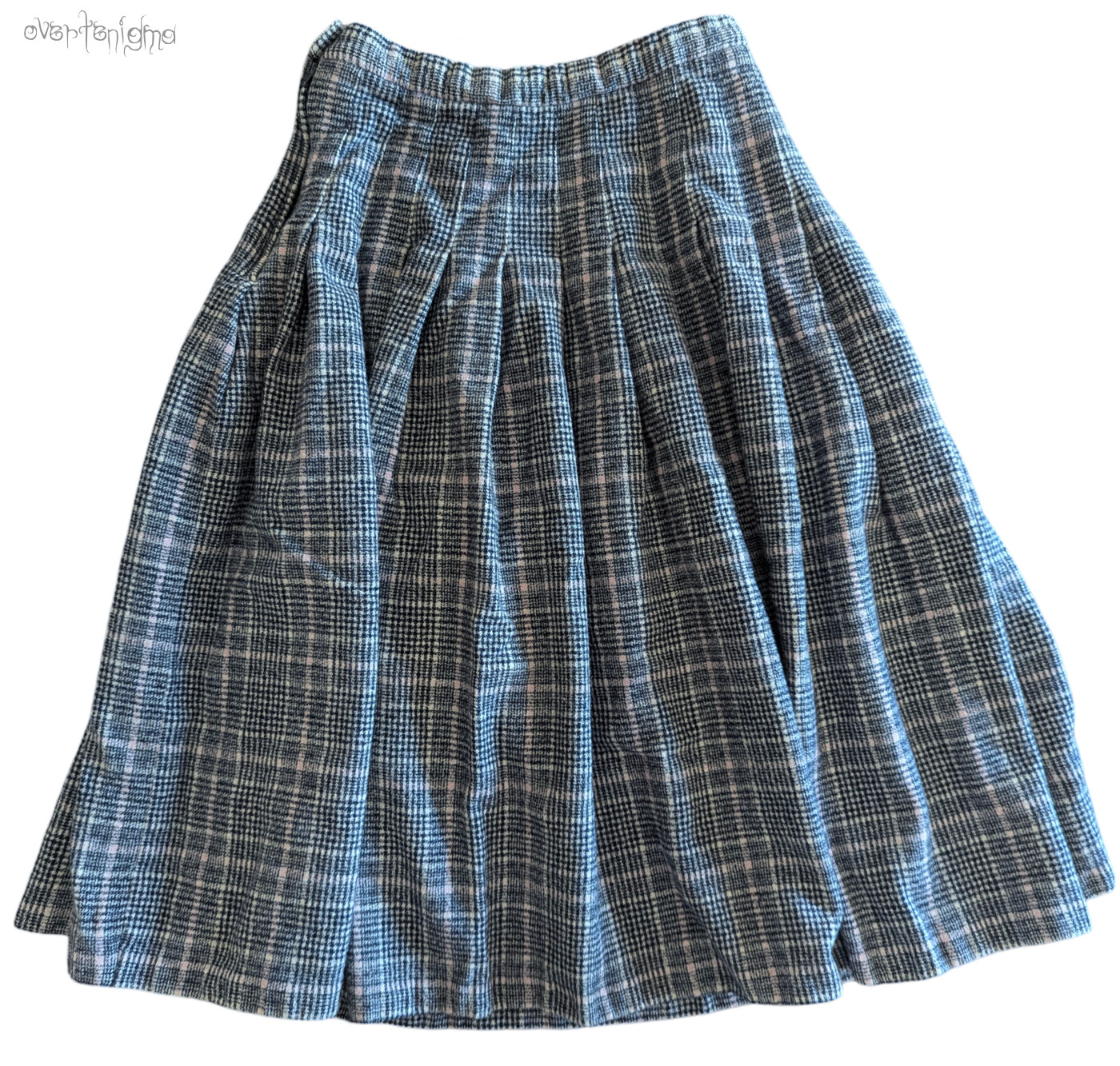 PENDLETON pleated plaid wool mid length skirt - image 2