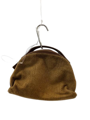 BORBONESE Handbag Leather BRW All-Over Pattern