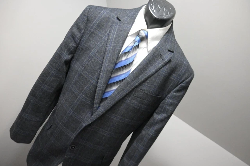 Chaqueta deportiva Joseph Abboud Heritage 100 % lana a cuadros para hombre talla 44 R Foto 4 de 4