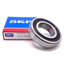 New SKF 6208 2RS1 DEEP GROOVE BALL BEARING, RUBBER SEALED 40x80x18 mm 