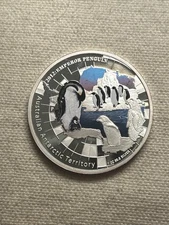 2012P $1 Australia 1oz Silver Emperor Penguin Ultra Cameo DL