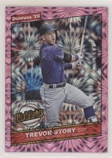 2020 Panini Donruss Highlights Pink Fireworks Trevor Story #H-5 0c6