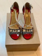 Christian Louboutin Slikova 100 PVC Filet Patent Colonies Sandal Heel 35.5