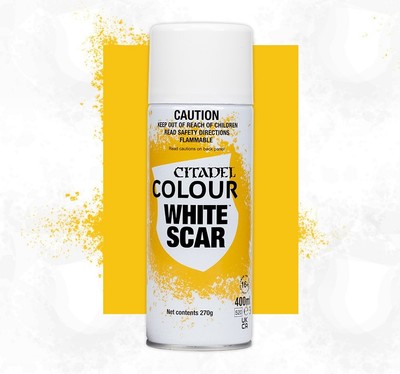 White Scar Spray 400ml Games Workshop Citadel Warhammer Tabletop Grundierung