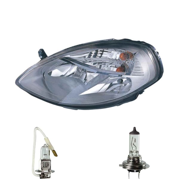 Halogen Scheinwerfer Frontscheinwerfer Rechts H3 FüR Lancia Ypsilon Inkl. Lampen-image