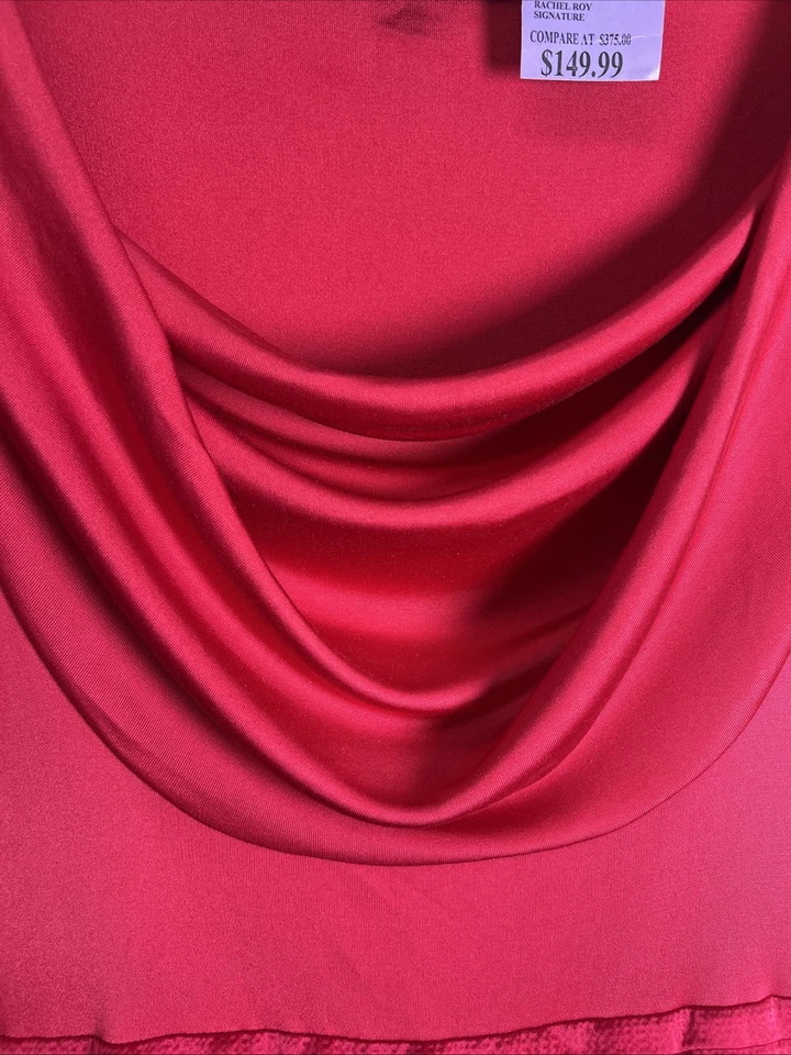 Rachel Roy Signature Silk Wool Blend Cowl Neck Business Career Dress 14 NWT - Image 4 of 4