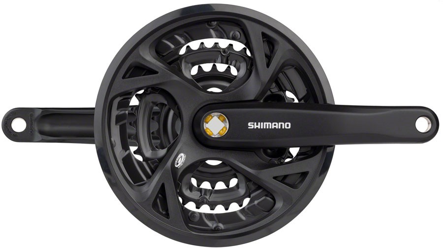 Shimano Acera FC-M371-L Crankset 175mm 9-Speed 48/36/26t Riveted| Black