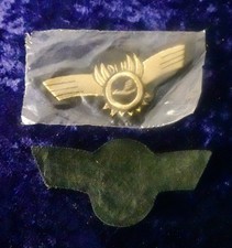 Deutsche Lufthansa M&uuml;tzenabzeichen gesticktes Abzeichen Pilot DLH Badge OVP org.