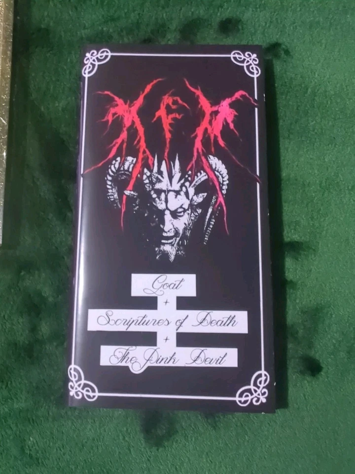 K.F.R. 3 Cassette Set Very Rare Gold Speckled Edition Black Metal With Patch - Image 4 of 4