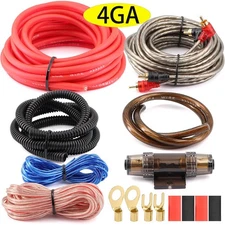 2300W 4 Gauge Car Audio Cable Kit Amplifier Install Amp RCA Subwoofer Sub Wiring