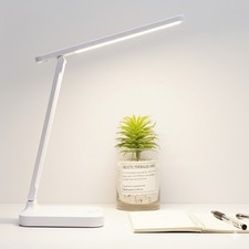 LED DESK LAMP WITH USB CHARGING PORT DIMMABLE EYECARING READING DESK LIGHT FOR H