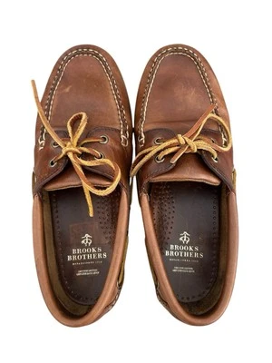 Brooks Brother's Brown Leather Laced Penny Loafers Men's 9D | eBay Brooks Brother's Brown Leather Laced Penny Loafers Men's 9D | eBay
