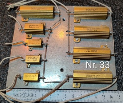 9x DALE LEISTUNGS - WIDERSTÄNDE RH-10 RH-25 RH-50 RW-50 WIREWOUND RESISTORS Used