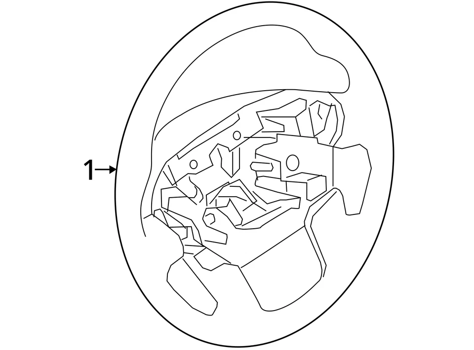 Nissan Titan XD 2016-2018 OEM montaje de volante Pro-4X térmico Foto 4 de 4