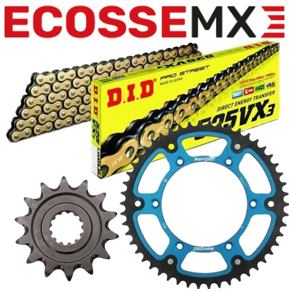 Husqvarna TE150/250i DID GOLD VX3 520 XRing Chain Supersprox Stealth Sprockets - Image 2 of 4