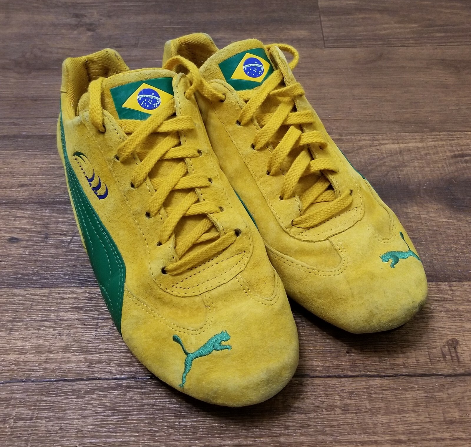 puma ferrari men green