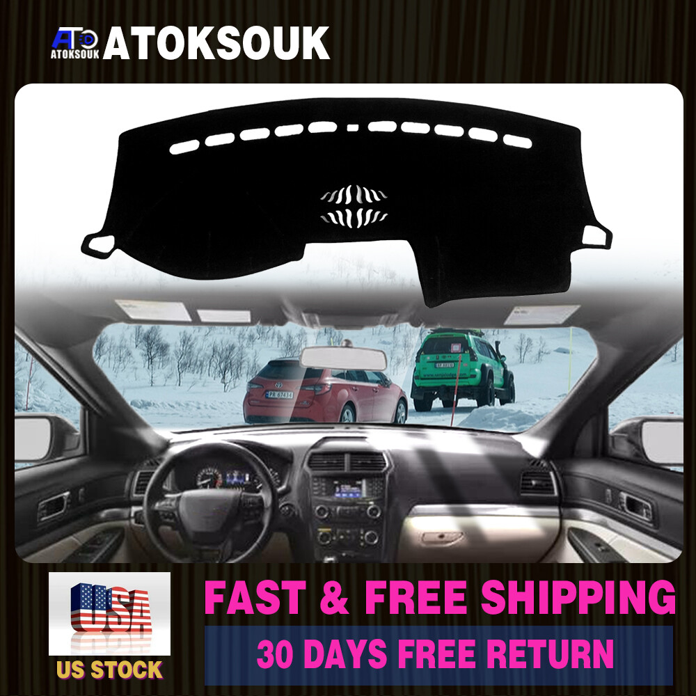 Sun-Proof Dashboard Cover Mat for 2011-2019 Ford Explorer - Durable Interior Protection Pad Shield Against Heat and UV Damage