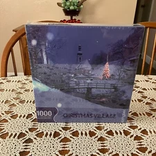 New 2002 Springbok Christmas Village 1000 Piece Jigsaw Puzzle