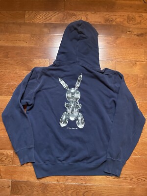 Jeff Koons Stainless Rabbit Long Sleeve Uniqlo Pullover Hoodie Sweater Medium