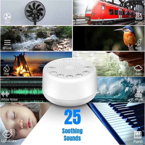 Sound Machine White Noise Maschine mit 25 beruhigenden Klängen und Nachtlichtern wi... - Bild 2 von 7