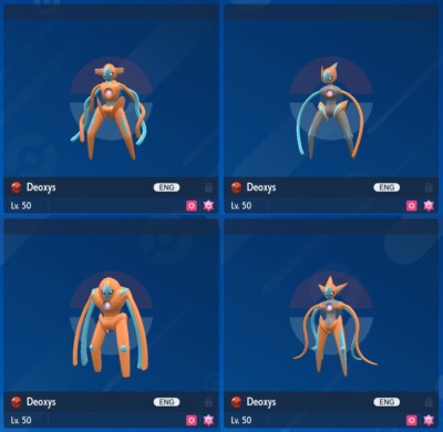 NON Shiny 6IV* XXXL Gamestop Deoxys Events All Forms Pokemon Scarlet/Violet Home
