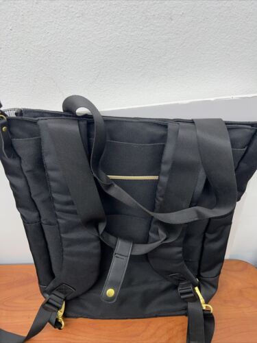 Solo New York Parker Hybrid Tote Laptop Black Backpack 15.6" - Picture 3 of 4