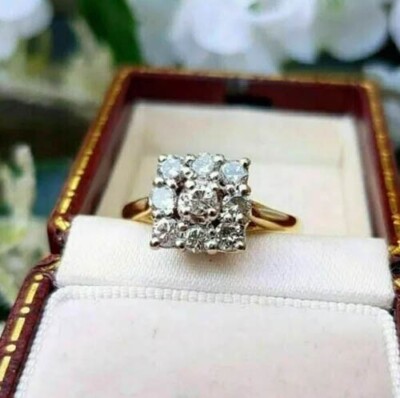 2.0Ct Round Lab-Created Diamond Women's Engagement Wedding Ring 14K Gold Finish